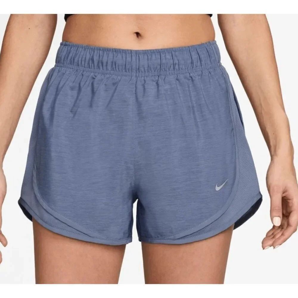 Nike women’s tempo running short Color:World Indigo/Htr/Reflective Silver size m